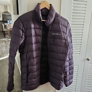 Eddie Bauer Men's Dark Purple Puffer Jacket